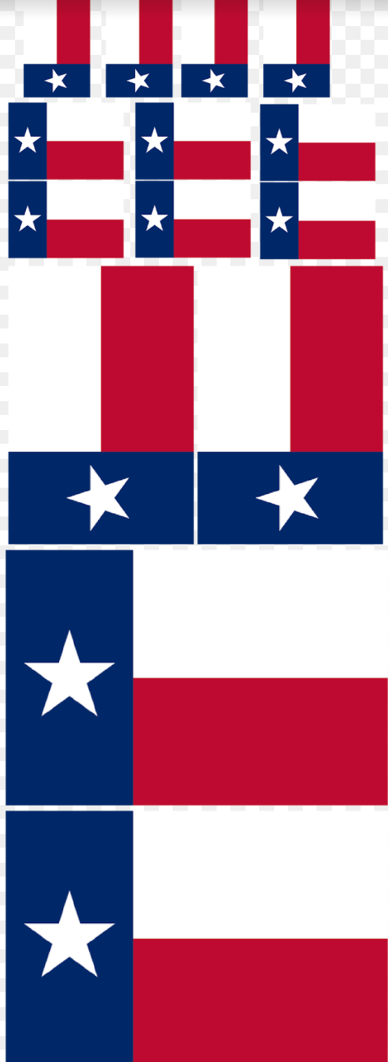 Texas Flag Sheet