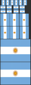 Argentina RC Flag stickers