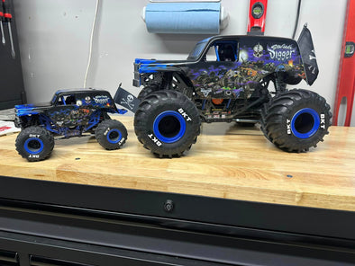 Letter Vinyl Stickers BKT - for RC Monster Truck Tires - Remote control tire size (1/10-1/8)