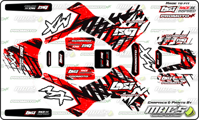 Graphic Wrap Skin for Losi Promoto MX 1/4 dirt bike