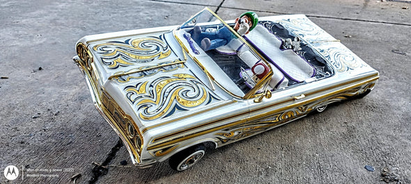 Gold Versace 1/10 Redcat 64 Impala Lowrider Livery Kit - Artist: Steve Barrera