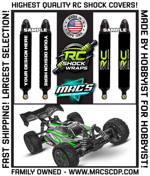 Custom Shock Covers for Traxxas Jato 4x4
