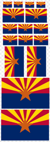 Arizona RC Flag stickers
