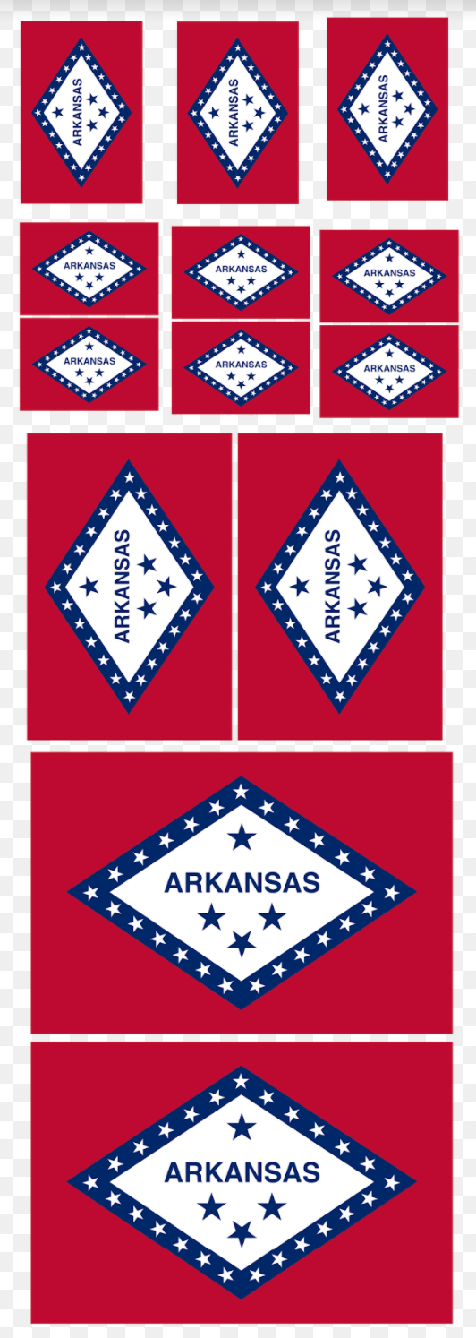 Arkansas RC Flag Sticker