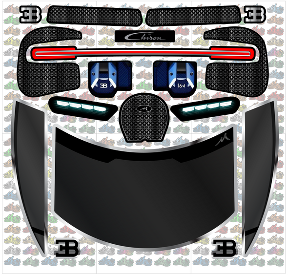 1/7 Bugatti Unbreakable Body Decal Sheet - Fits XO-1, Limitless, Infraction & Felony
