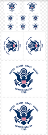 Coast Guard RC Flag Stickers