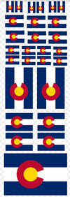 Colorado RC Flag Stickers