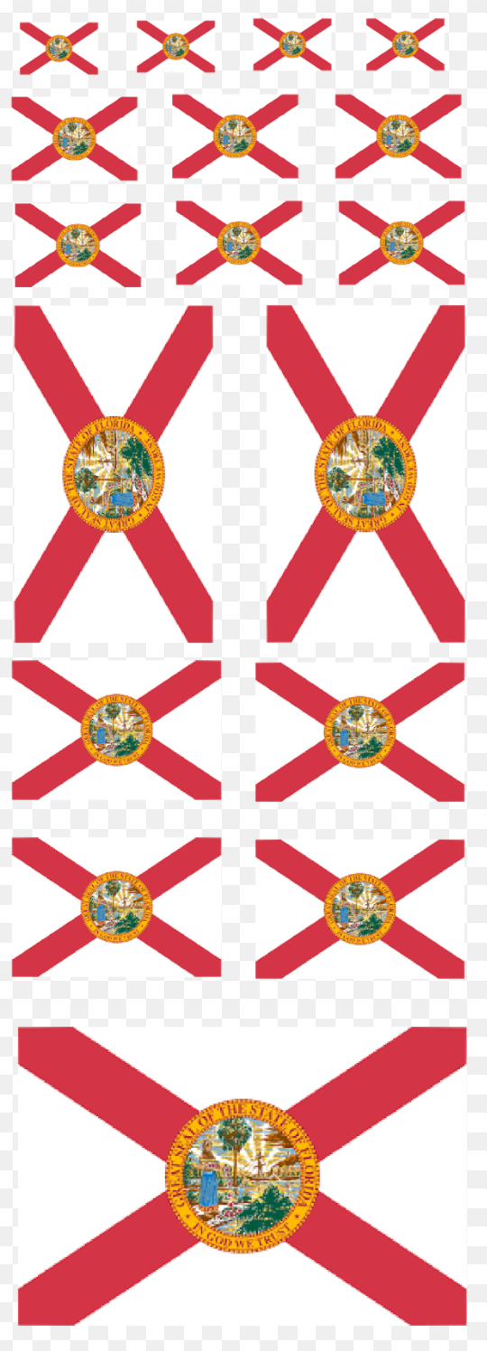 Florida RC Flag Stickers