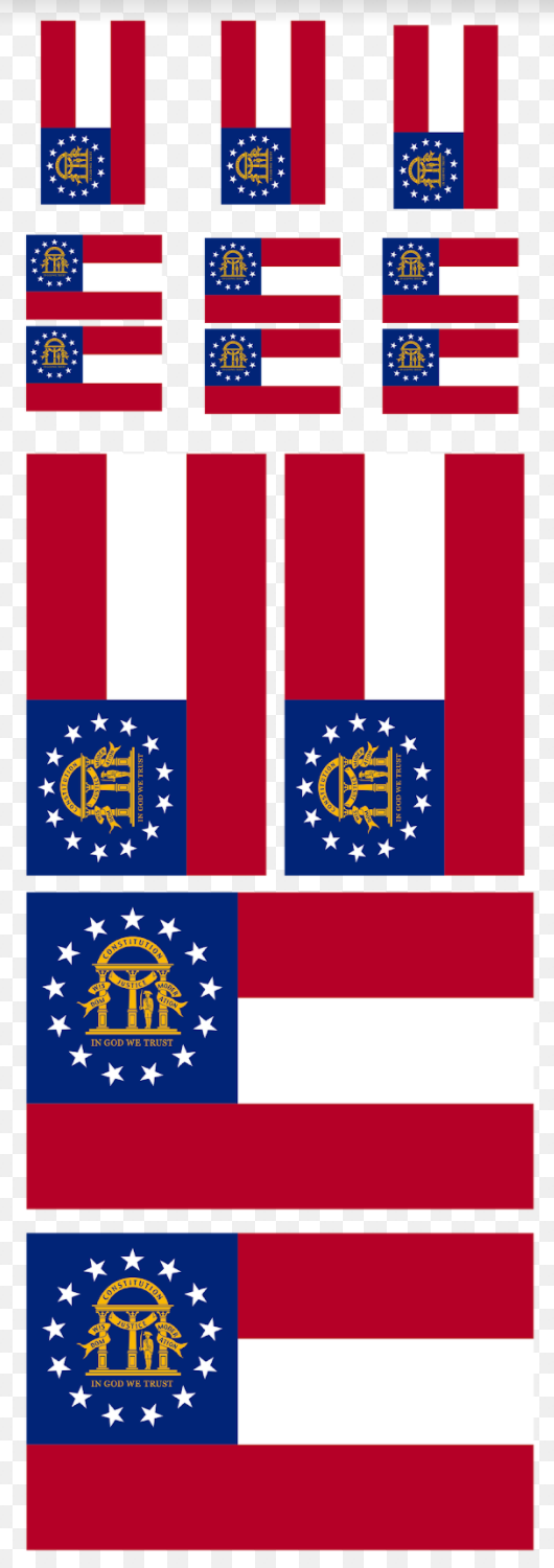 Georgia Flag Sheet