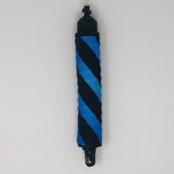 Blue/Black Candy Cane Stripes