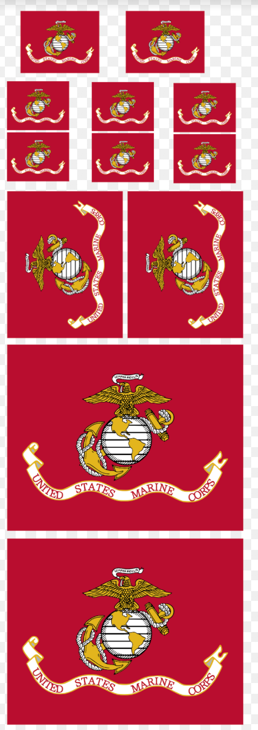 USMC Flag Sheet