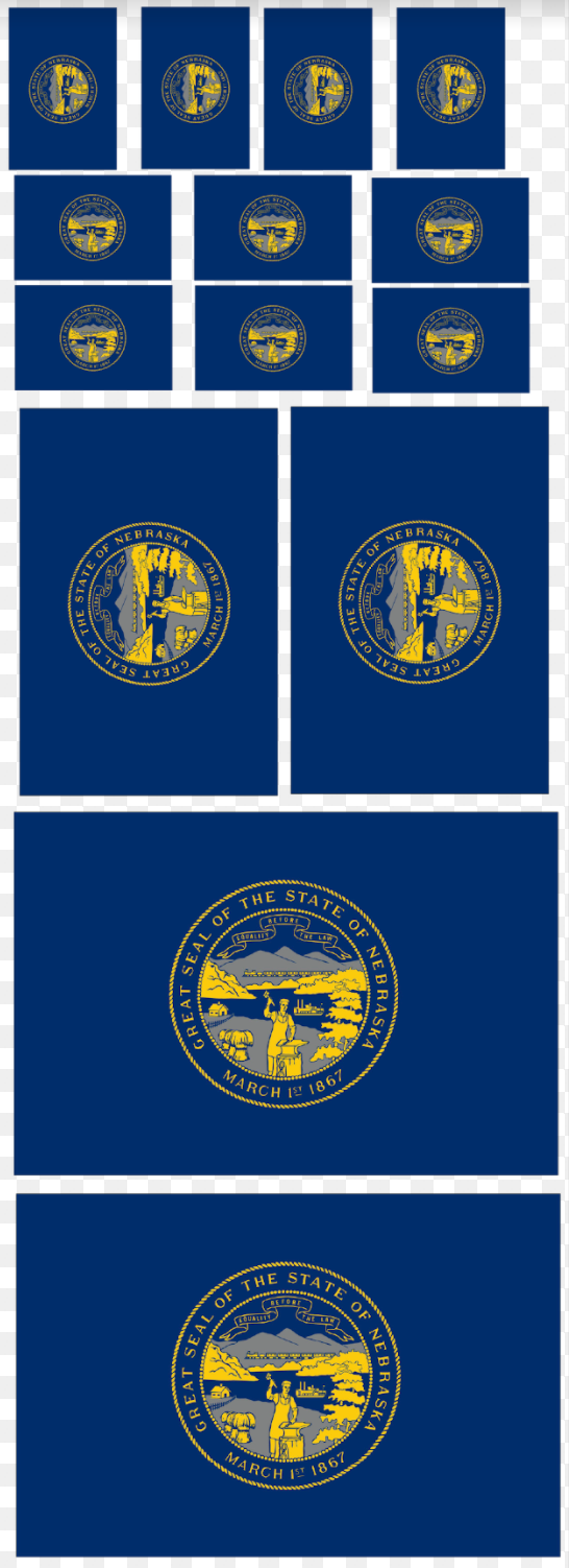 Nebraska Flag Sheet