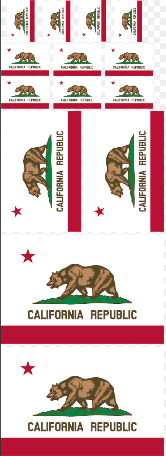 California Flag Sheet