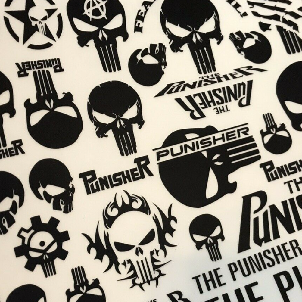 Punisher Stickers – Mac's Custom Designs & Prints