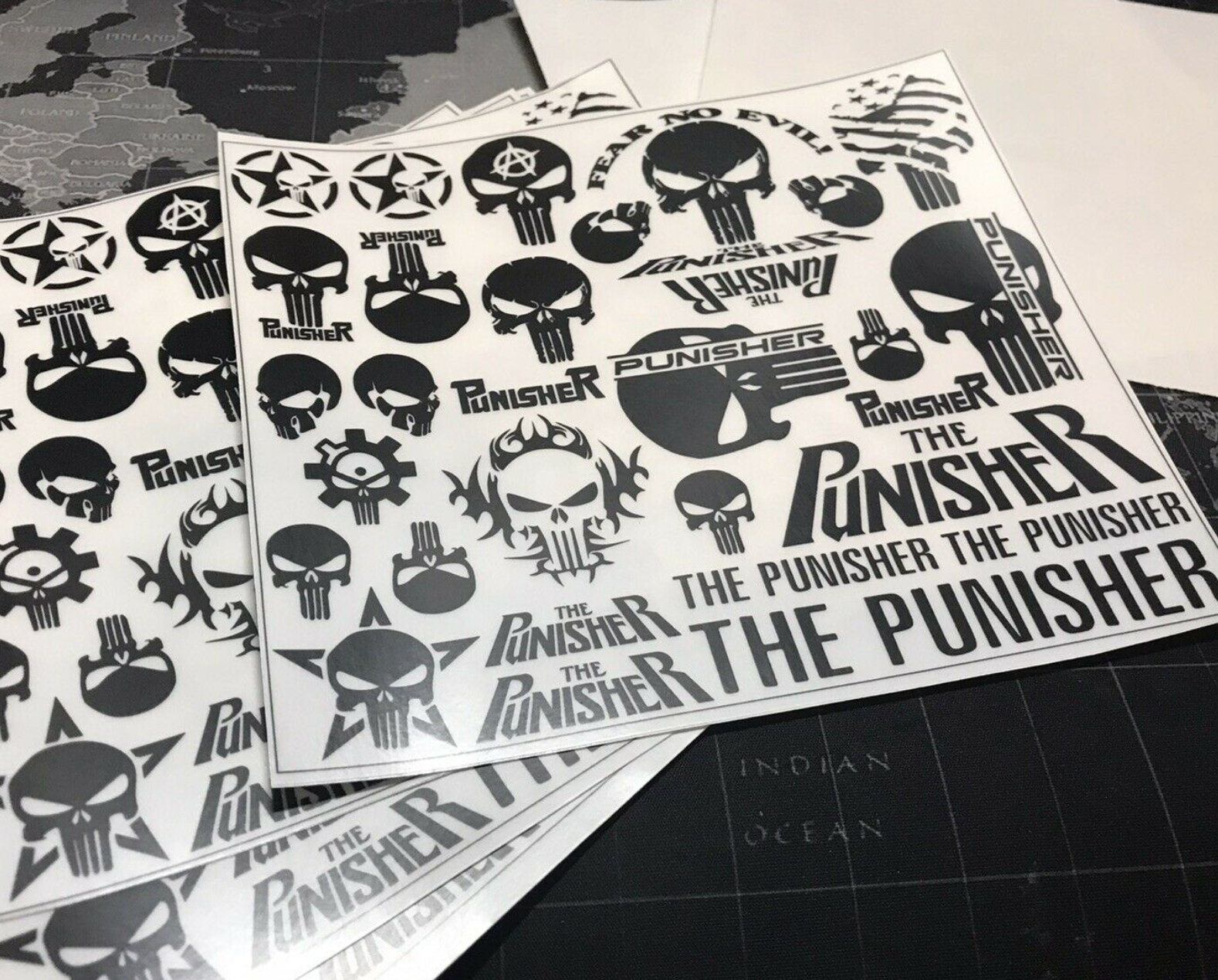 Punisher Stickers – Mac's Custom Designs & Prints