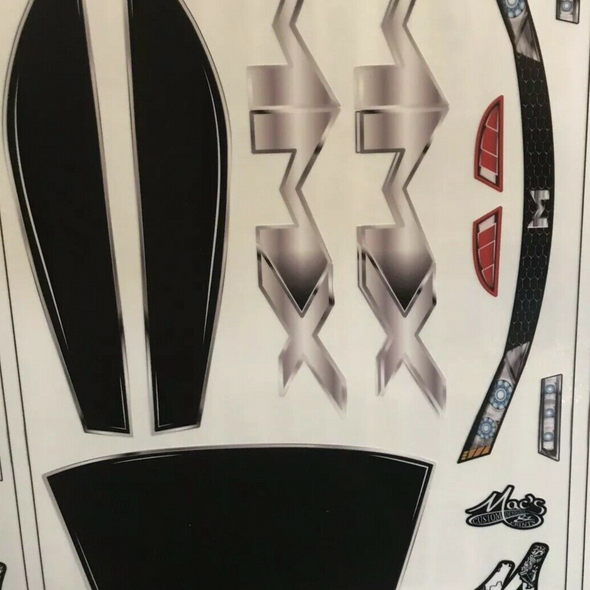 Fits Traxxas RC E-Revo 2.0 Unbreakable Body Decal Sheet