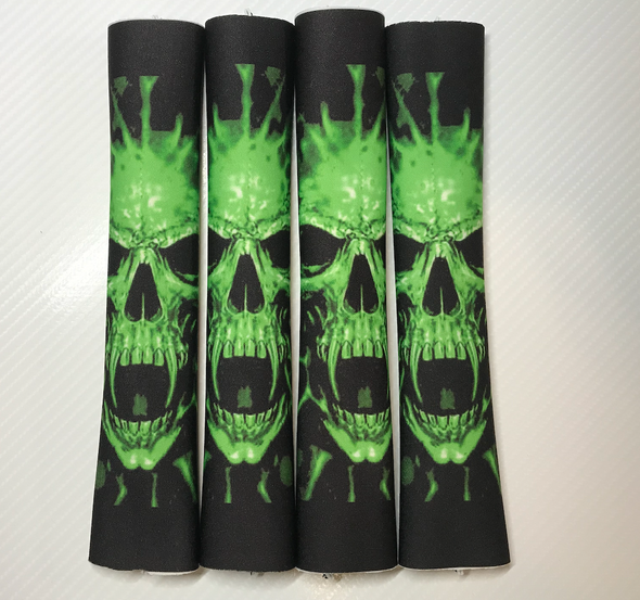 Green Skulls RC Shock Covers