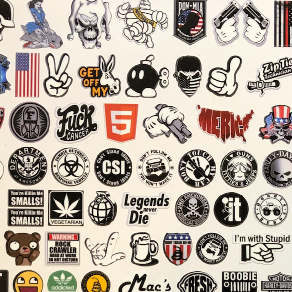 1/24 - 1/18 scale - 137 Scaled RC Sticker Sheet