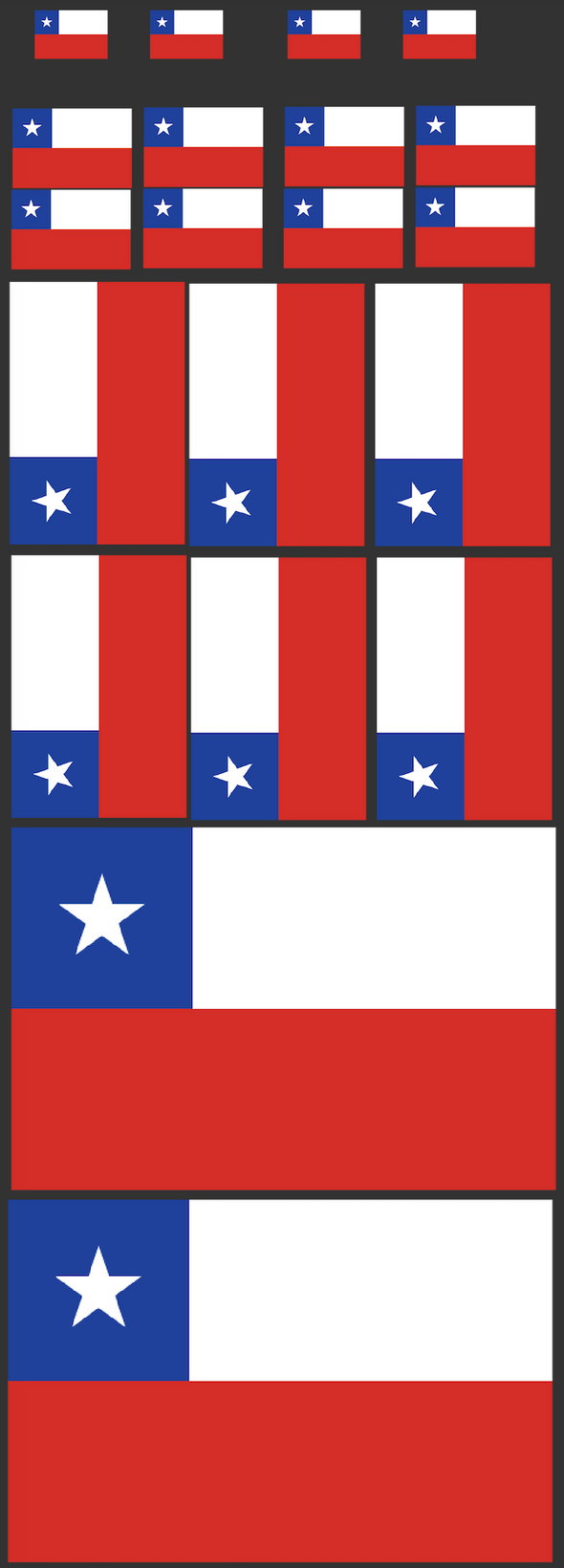 Chile Flag Stickers