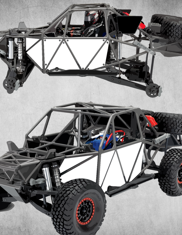 Panel RC Sticker Kit for the Traxxas UDR