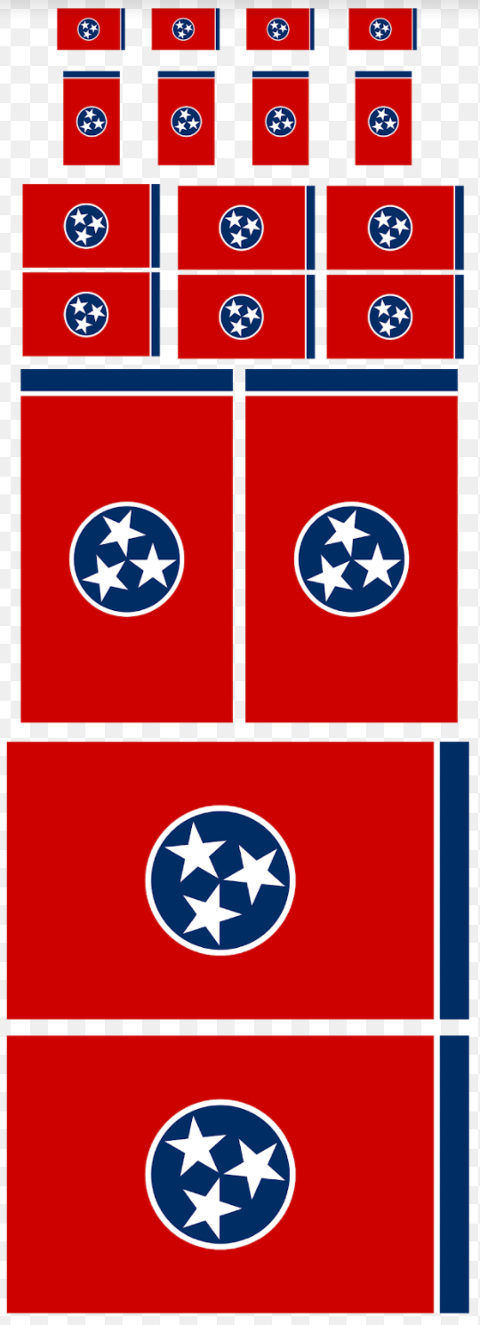 Tennessee Flag Sheet