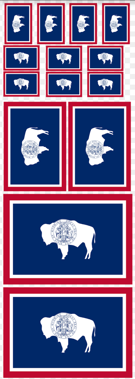 Wyoming Flag Sheet