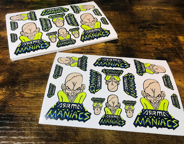 ARRMA Maniacs Sticker Sheet