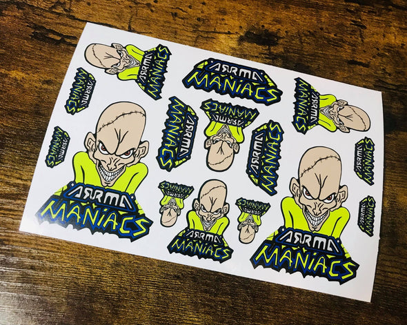 ARRMA Maniacs Sticker Sheet