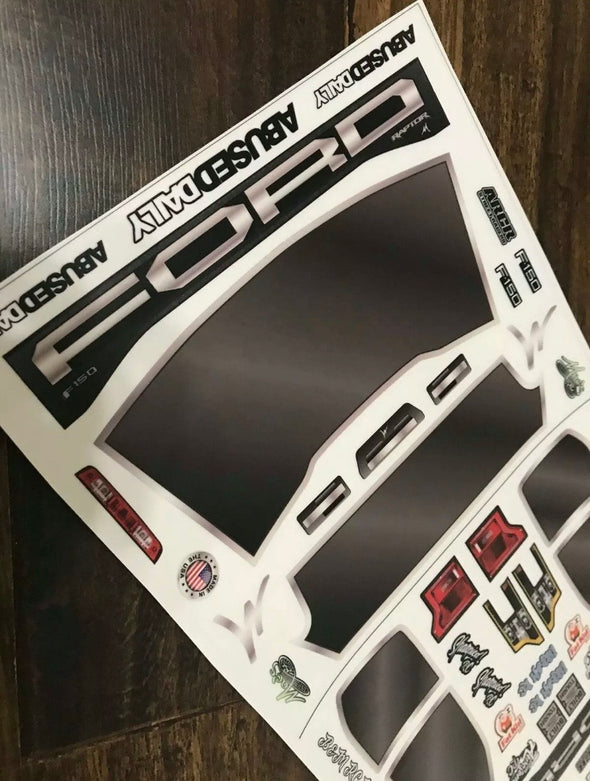 V2 Unbreakable Body STICKER sheet for Traxxas X-MAXX - Raptor