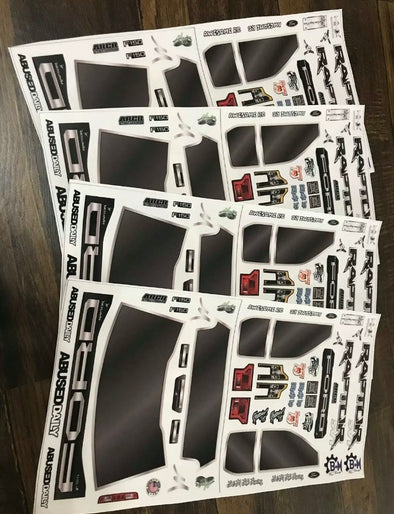 V2 Unbreakable Body STICKER sheet for Traxxas X-MAXX - Raptor