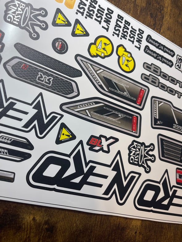 Body Decals (Only) for Arrma 1/8 Nero (Unbreakable body also)