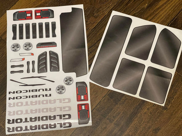 Body Stickers for Jeep Gladiator Unbreakable Probody RC for Traxxas X-MAXX