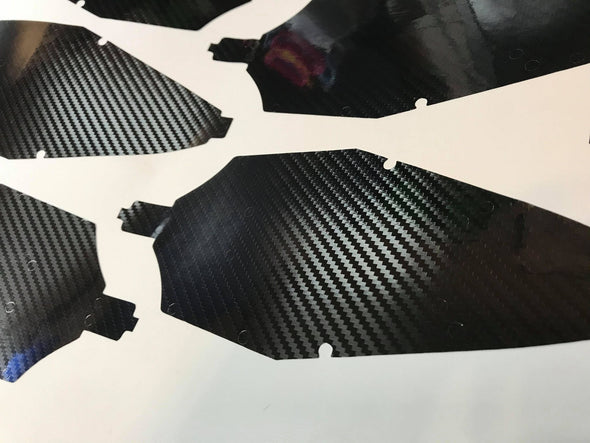 CARBON FIBER (BLACK) Chassis Protector for Losi Mini-B 1:16 (1 skin per order)