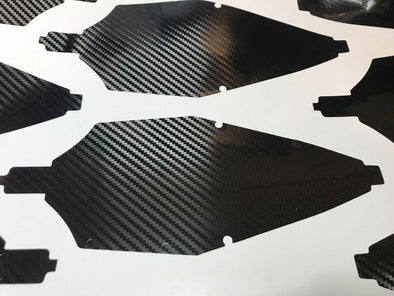 CARBON FIBER (BLACK) Chassis Protector for Losi Mini-B 1:16 (1 skin per order)