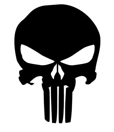 Punisher Skull Black Sticker