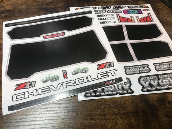 V3 Unbreakable Body STICKER sheet for Traxxas X-MAXX