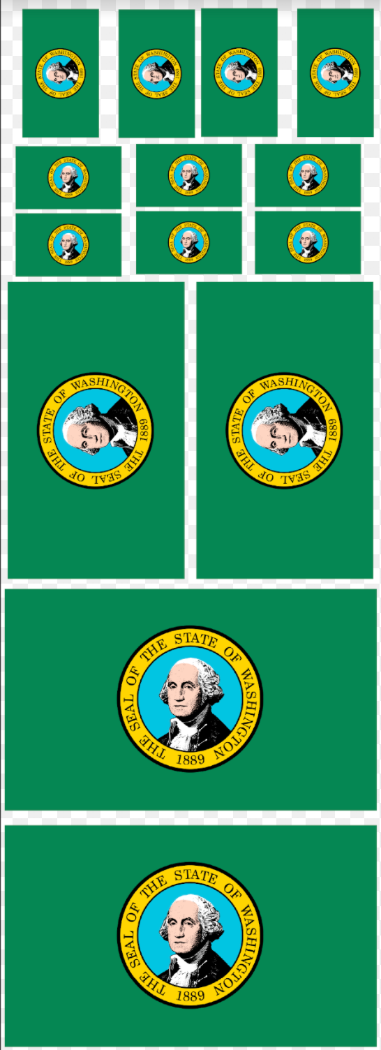 Washington Flag Sheet
