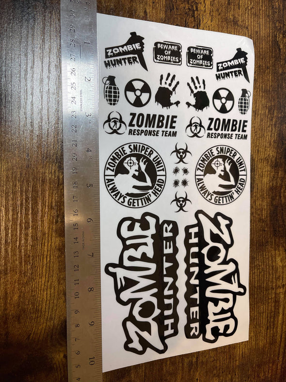 Zombie RC Body Decal Kits